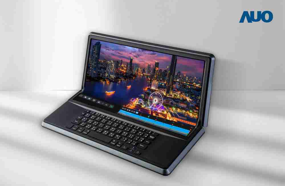 z6尊龙14.6吋Micro LED折迭显示屏幕，，，搭配半径4mm的弯折绞炼，，，以及高画素、、、高亮度、、高对比度的显示技术特点，，，，即便在大视角下仍保有绝佳色相与亮度